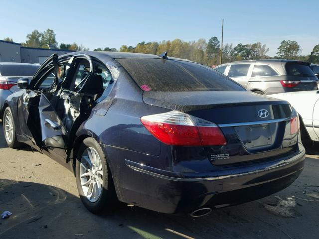 KMHGC46E59U022528 - 2009 HYUNDAI GENESIS 3. BLUE photo 3