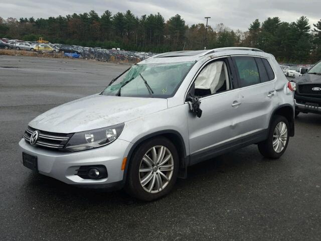 WVGBV7AX3FW509242 - 2015 VOLKSWAGEN TIGUAN S SILVER photo 2