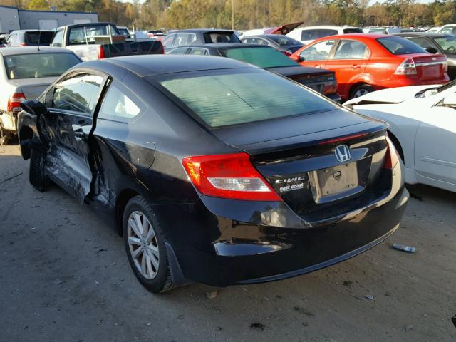 2HGFG3B8XCH512456 - 2012 HONDA CIVIC EX 黑色 照片 3