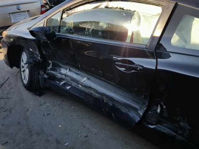2HGFG3B8XCH512456 - 2012 HONDA CIVIC EX 黑色 照片 9