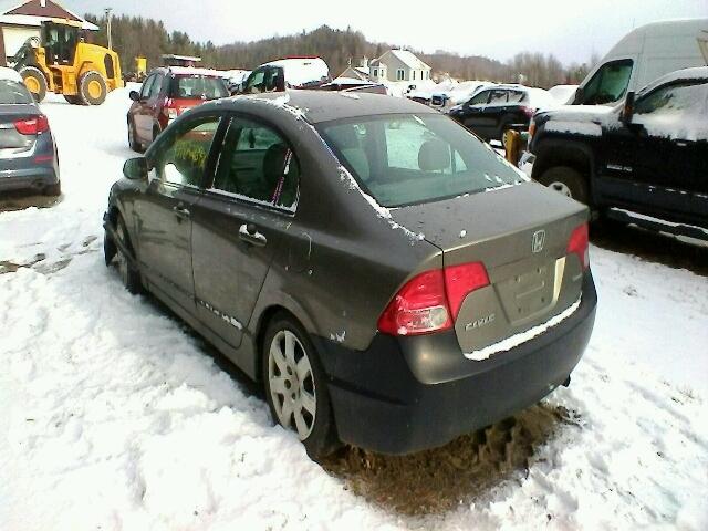 2HGFA16546H501186 - 2006 HONDA CIVIC LX GRAY photo 3