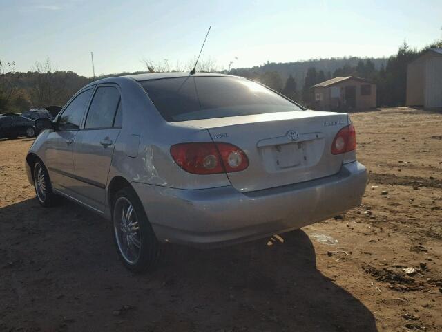 1NXBR32E06Z732263 - 2006 TOYOTA COROLLA CE SILVER photo 3