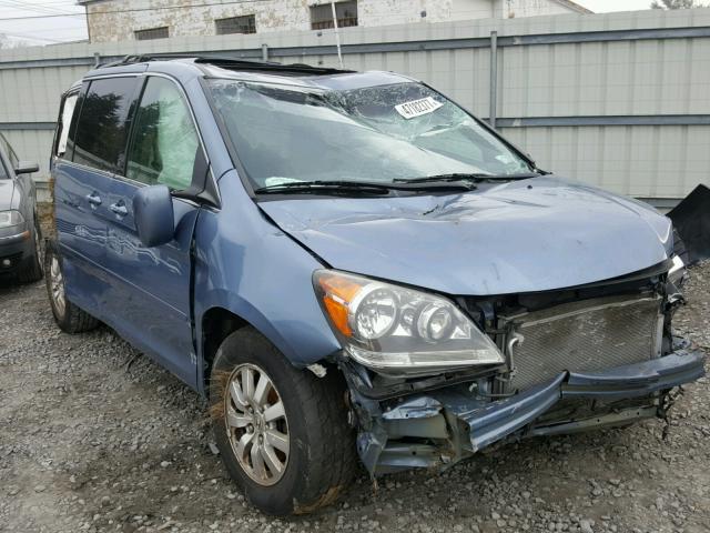 5FNRL3H65AB016948 - 2010 HONDA ODYSSEY EX BLUE photo 1