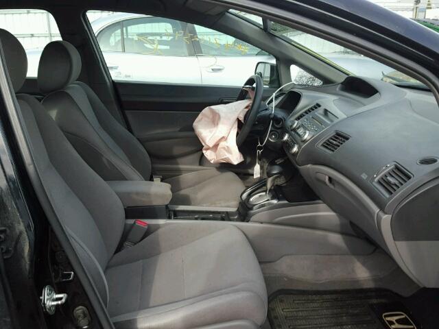 2HGFA16397H001069 - 2007 HONDA CIVIC DX BLACK photo 5