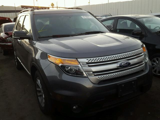 1FM5K7D8XEGB58462 - 2014 FORD EXPLORER X GRAY photo 1