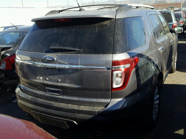 1FM5K7D8XEGB58462 - 2014 FORD EXPLORER X GRAY photo 4