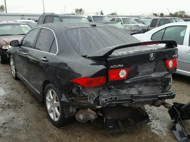 JH4CL96895C022184 - 2005 ACURA TSX BLACK photo 3