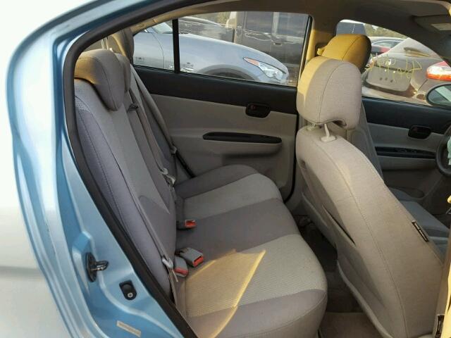 KMHCN46C27U132733 - 2007 HYUNDAI ACCENT GLS BLUE photo 6