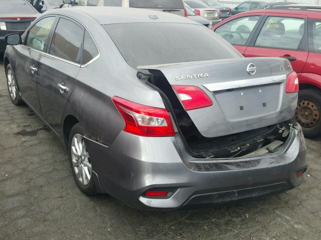 3N1AB7AP0GY243670 - 2016 NISSAN SENTRA S GRAY photo 3