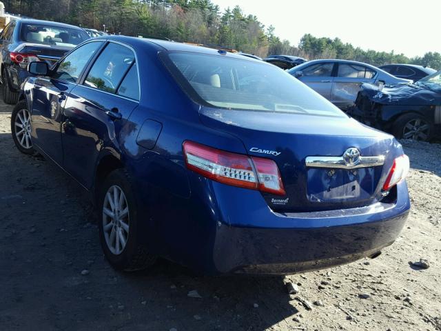 4T4BF3EK9AR040172 - 2010 TOYOTA CAMRY BASE BLUE photo 3
