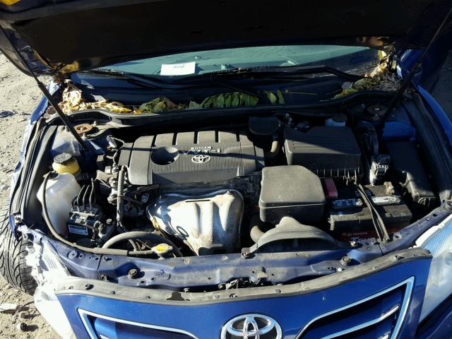 4T4BF3EK9AR040172 - 2010 TOYOTA CAMRY BASE BLUE photo 7