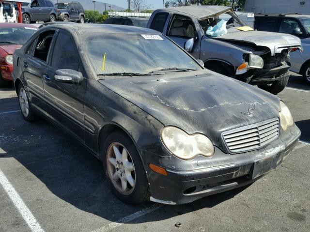 WDBRF61J33F424367 - 2003 MERCEDES-BENZ C 240 BLACK photo 1