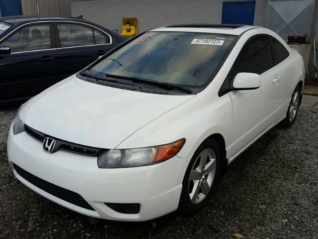 2HGFG12808H503891 - 2008 HONDA CIVIC EX WHITE photo 2