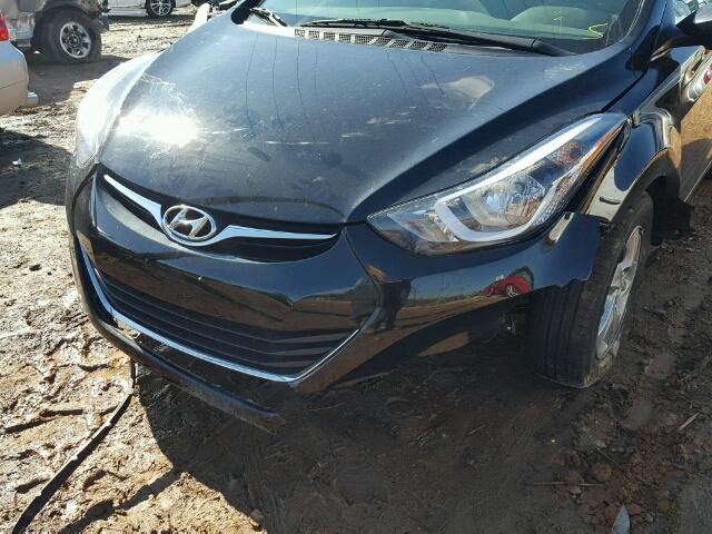 5NPDH4AE0EH532824 - 2014 HYUNDAI ELANTRA SE BLACK photo 9