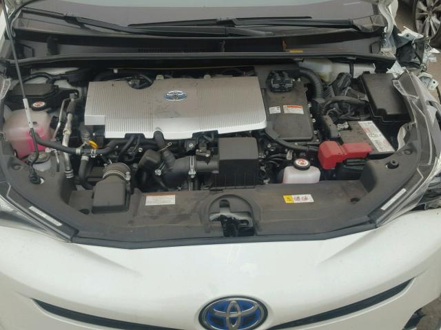 JTDKARFU0H3030629 - 2017 TOYOTA PRIUS WHITE photo 7