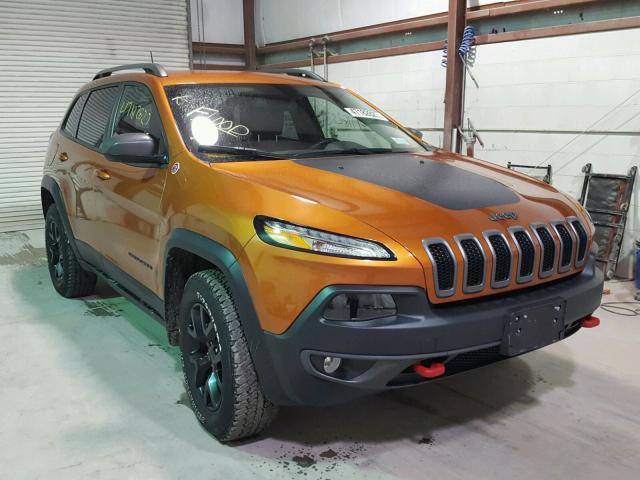 1C4PJMBS4GW235512 - 2016 JEEP CHEROKEE T ORANGE photo 1