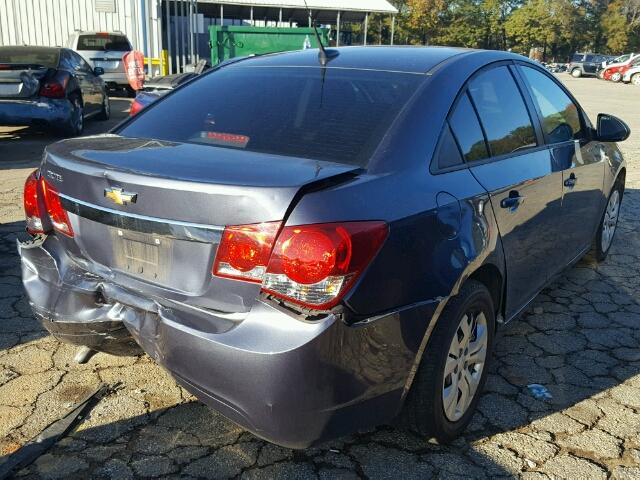 1G1PA5SGXD7175560 - 2013 CHEVROLET CRUZE LS BLUE photo 4