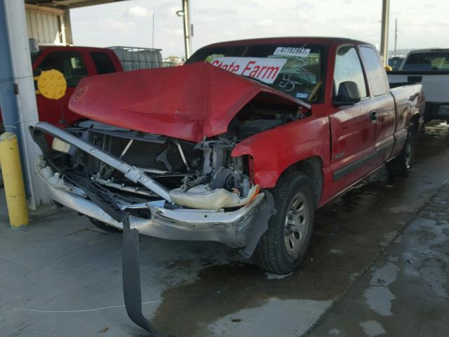 2GCEC19T7X1191429 - 1999 CHEVROLET SILVERADO RED photo 2