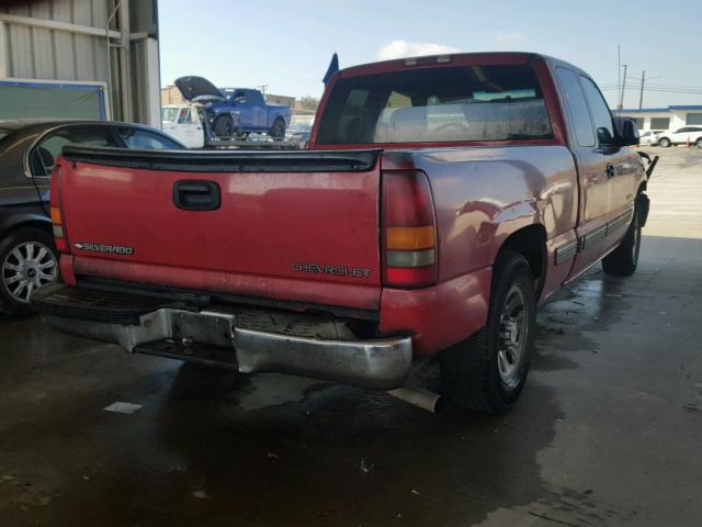 2GCEC19T7X1191429 - 1999 CHEVROLET SILVERADO RED photo 4