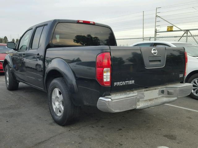 1N6AD07U16C411316 - 2006 NISSAN FRONTIER C BLACK photo 3