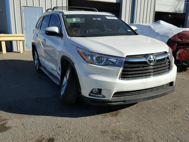 5TDYKRFH9GS166295 - 2016 TOYOTA HIGHLANDER WHITE photo 1