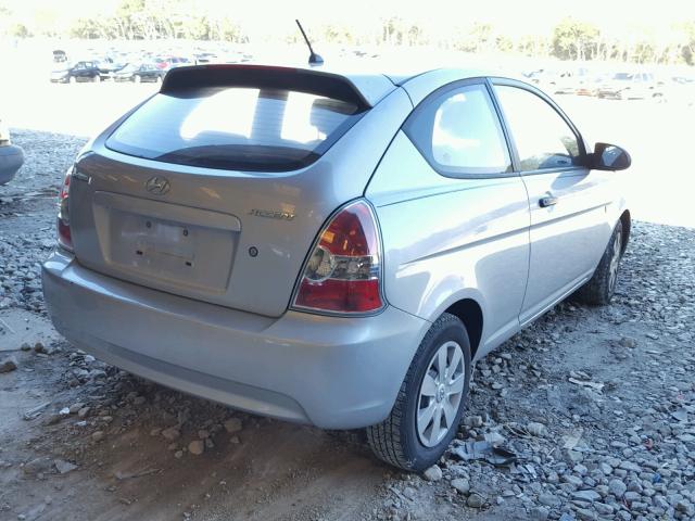 KMHCM36C97U046297 - 2007 HYUNDAI ACCENT GS GRAY photo 4