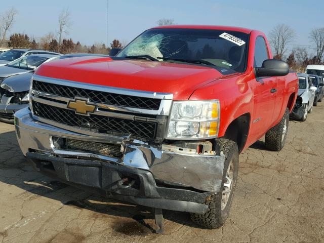 1GC0KVCG7BF146640 - 2011 CHEVROLET SILVERADO RED photo 2