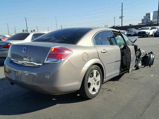 1G8ZS57B98F184251 - 2008 SATURN AURA XE TAN photo 4