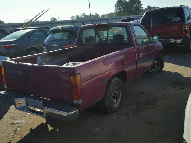 1N6SD11S8SC350607 - 1995 NISSAN TRUCK E/XE BURGUNDY photo 4