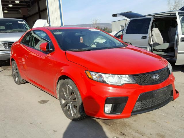 KNAFW6A39B5385145 - 2011 KIA FORTE SX RED photo 1