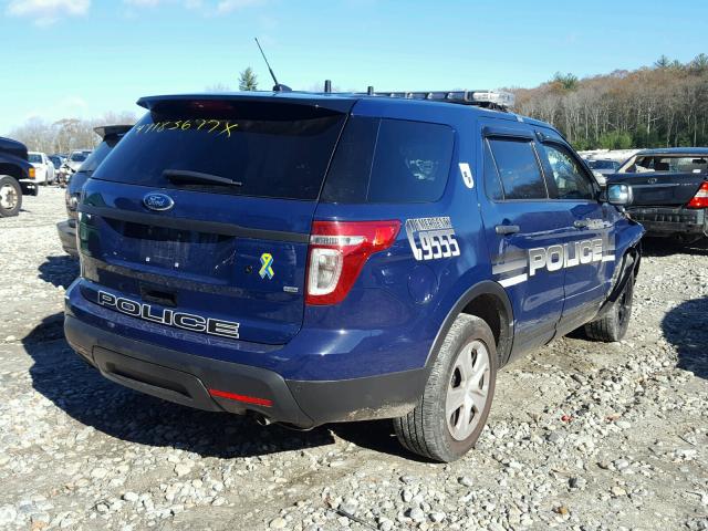 1FM5K8AR0FGB84217 - 2015 FORD EXPLORER P BLUE photo 4