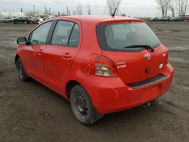 JTDKT923675089579 - 2007 TOYOTA YARIS RED photo 3