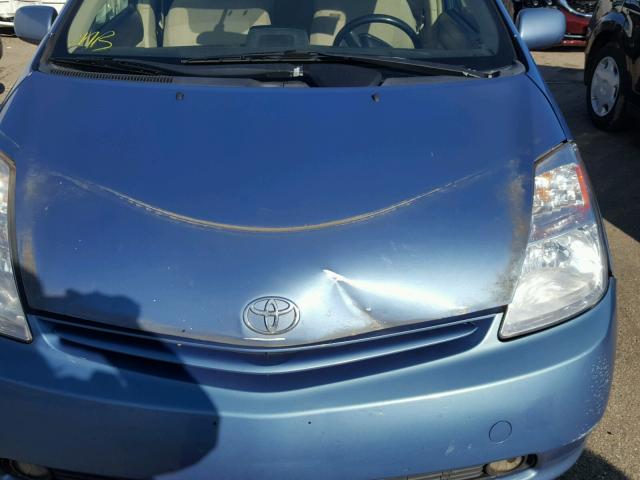 JTDKB20U353091210 - 2005 TOYOTA PRIUS BLUE photo 7