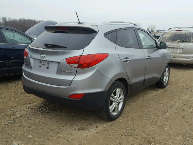 KM8JU3AC4CU346693 - 2012 HYUNDAI TUCSON GLS GRAY photo 4