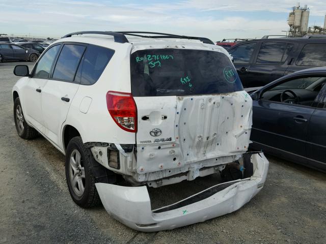 JTMZD33V475072210 - 2007 TOYOTA RAV4 WHITE photo 3