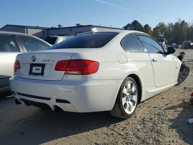 WBAKG1C58BE617487 - 2011 BMW 335 IS WHITE photo 4