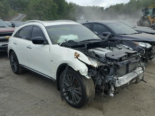 JN8CS1MW8HM411442 - 2017 INFINITI QX70 WHITE photo 1