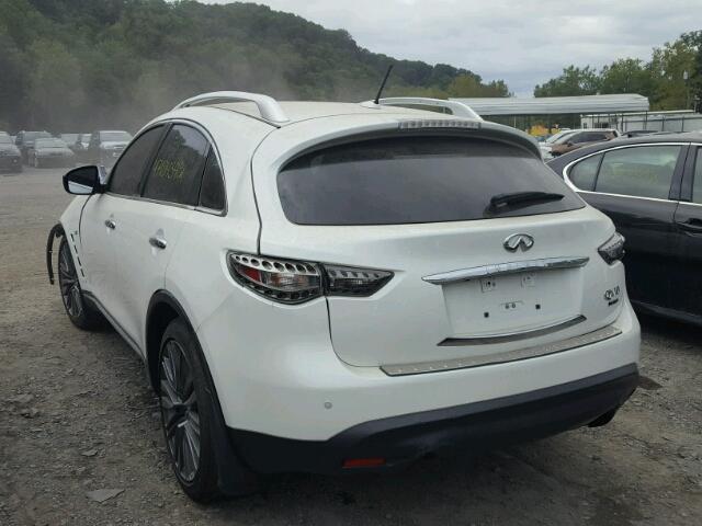 JN8CS1MW8HM411442 - 2017 INFINITI QX70 WHITE photo 3