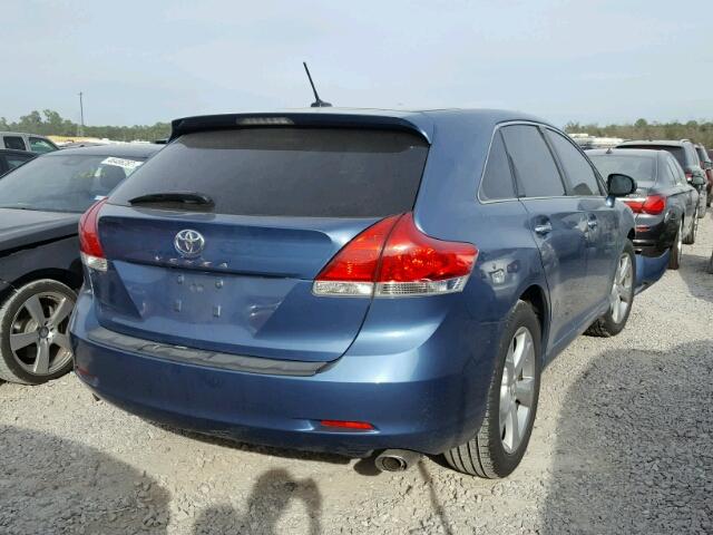 4T3ZK11A49U003782 - 2009 TOYOTA VENZA BASE BLUE photo 4