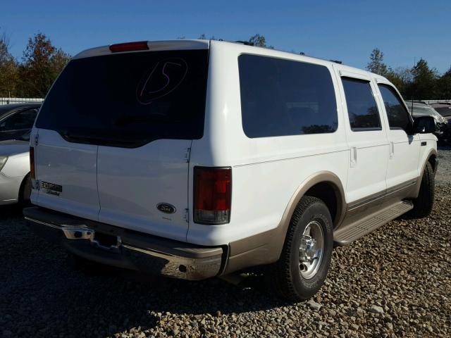 1FMNU42F92EB57806 - 2002 FORD EXCURSION WHITE photo 4