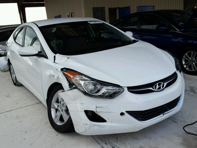 5NPDH4AEXDH430736 - 2013 HYUNDAI ELANTRA GL WHITE photo 1