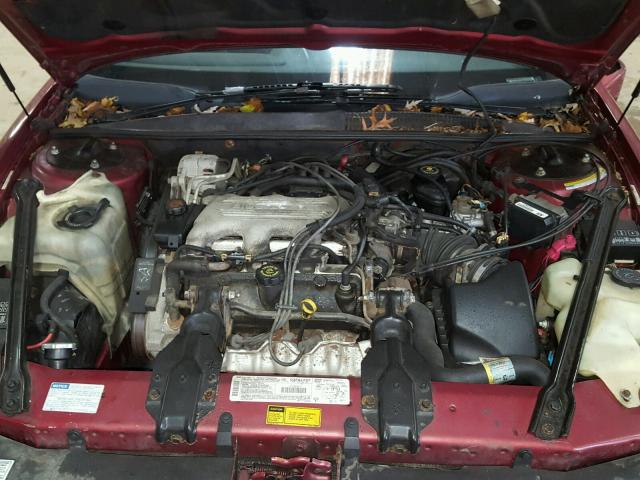 1G2WJ12M0TF232472 - 1996 PONTIAC GRAND PRIX MAROON photo 7
