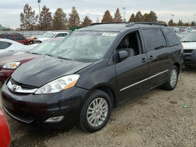 5TDZK22C58S129896 - 2008 TOYOTA SIENNA XLE BLACK photo 2