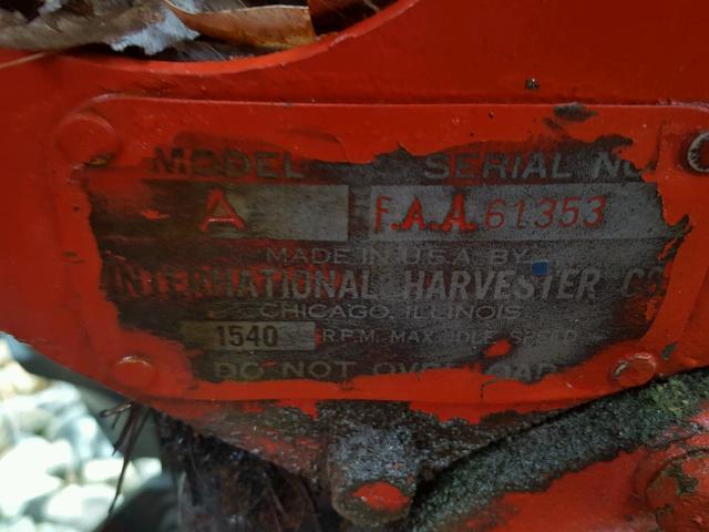 AFAA61353 - 1942 CASE TRACTOR RED photo 10