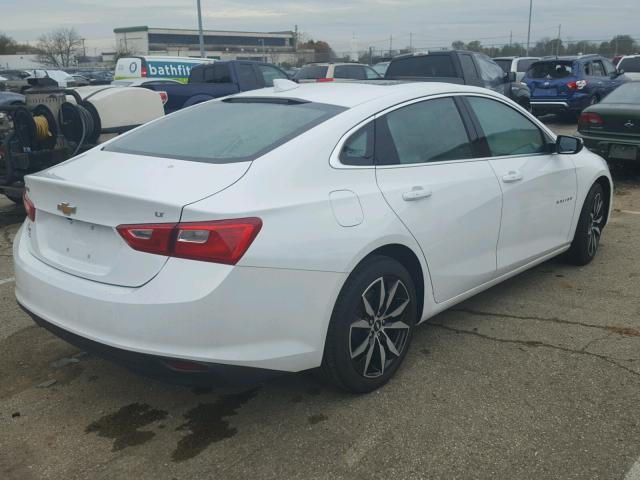 1G1ZE5STXHF270450 - 2017 CHEVROLET MALIBU LT WHITE photo 4