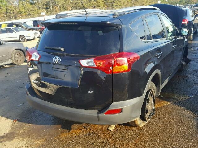 2T3ZFREV4FW161423 - 2015 TOYOTA RAV4 LE BLACK photo 4