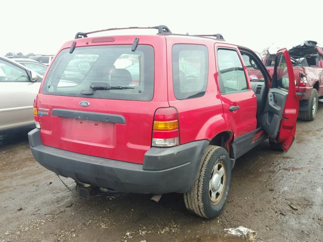 1FMYU01181KE82474 - 2001 FORD ESCAPE XLS RED photo 4