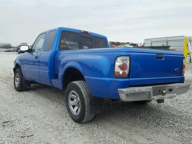 1FTYR14V8YTB17274 - 2000 FORD RANGER SUP BLUE photo 3