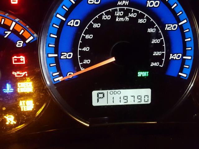 JF2SH63629H756627 - 2009 SUBARU FORESTER 2 BLACK photo 8