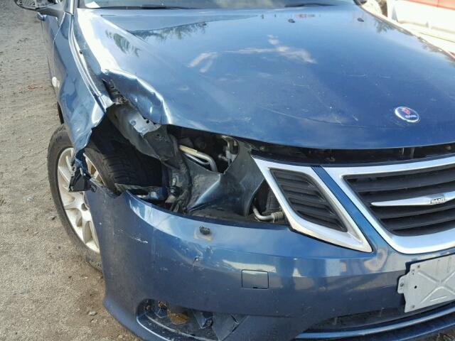 YS3FB56Y981129948 - 2008 SAAB 9-3 2.0T BLUE photo 9